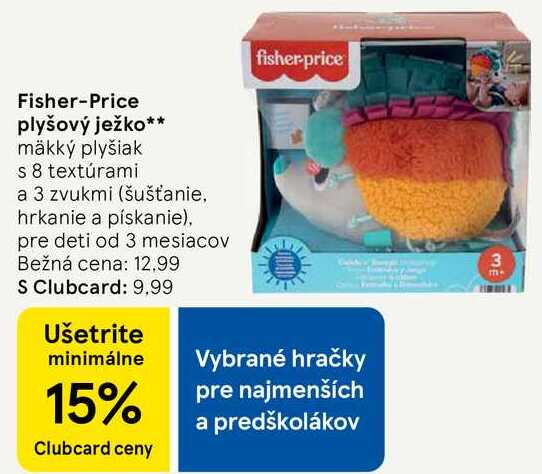 Fisher-Price plyšový ježko