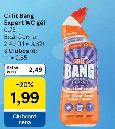 Cillit Bang Expert WC gél, 0,75 l