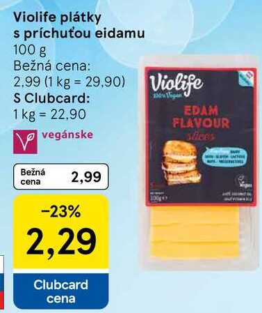 Violife plátky s príchuťou eidamu, 100 g 