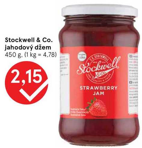 Stockwell & Co. jahodový džem, 450 g
