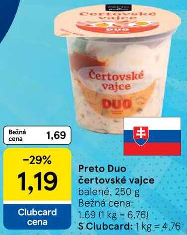 Preto Duo čertovské vajce, 250 g 