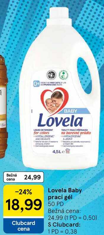 Lovela Baby prací gél, 50 PD 