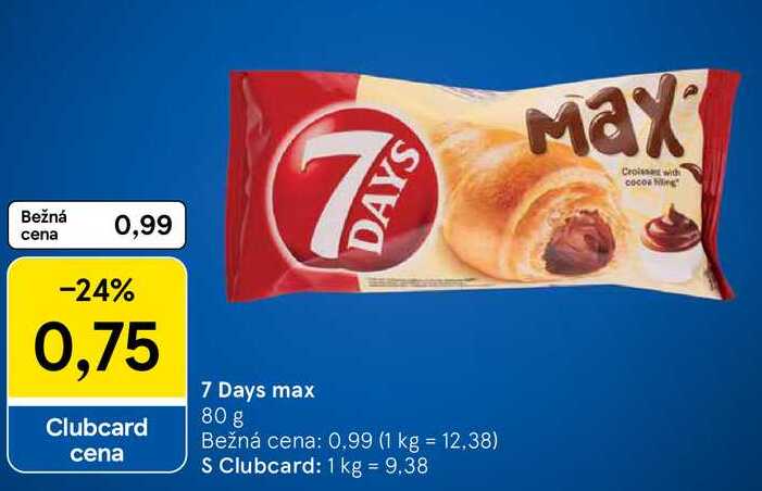 7 Days max, 80 g 