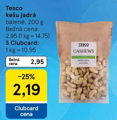Tesco kešu jadrá, 200 g 