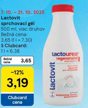 Lactovit sprchovací gél, 500 ml