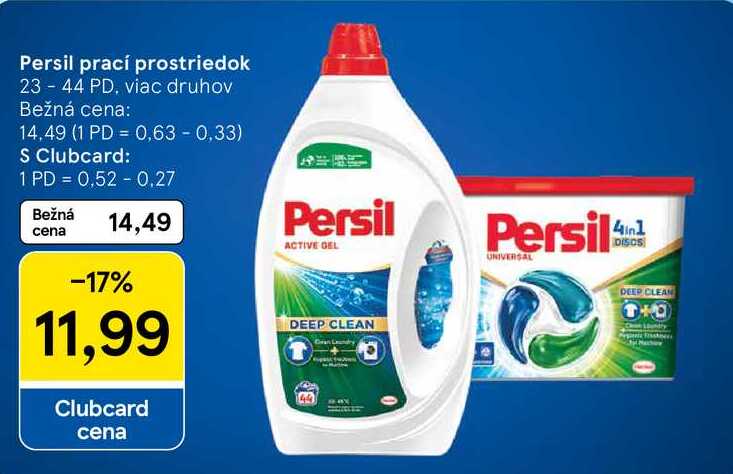 Persil prací prostriedok, 23-44 PD