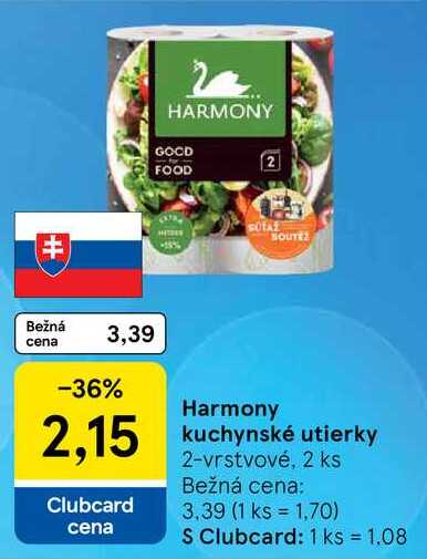 Harmony kuchynské utierky, 2 ks 