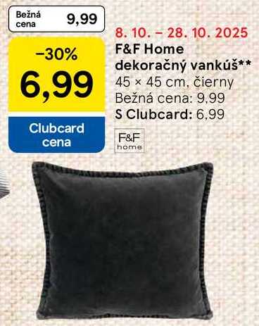 F&F Home dekoračný vankúš