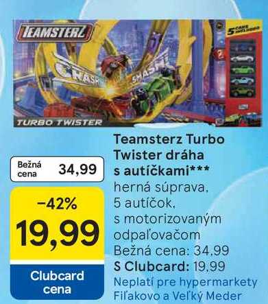 Teamsterz Turbo Twister dráha s autíčkami