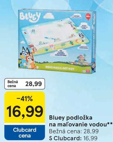 Bluey podložka na mal'ovanie vodou