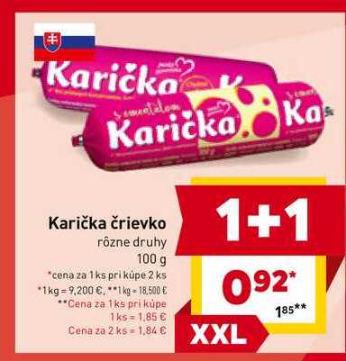 Karička črievko rôzne druhy 100 g
