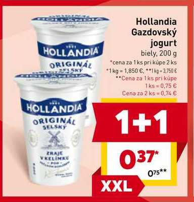 Hollandia Gazdovský jogurt biely, 200 g
