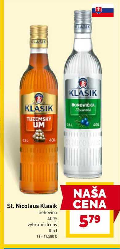 St. Nicolaus Klasik liehovina vybrané druhy 0,5l