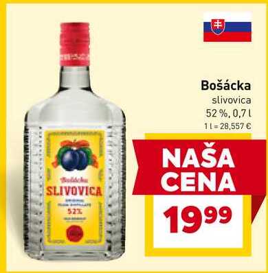 Bošácka slivovica 52%, 0,7l