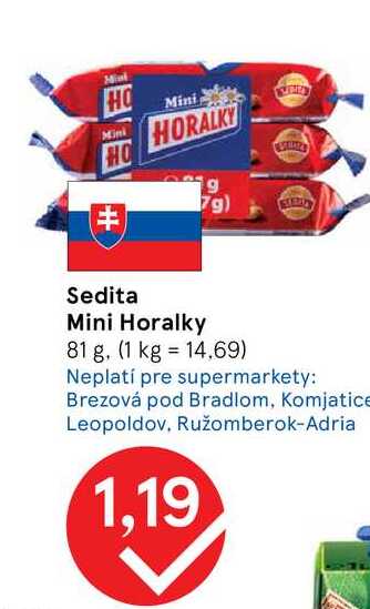 Sedita Mini Horalky 81 g