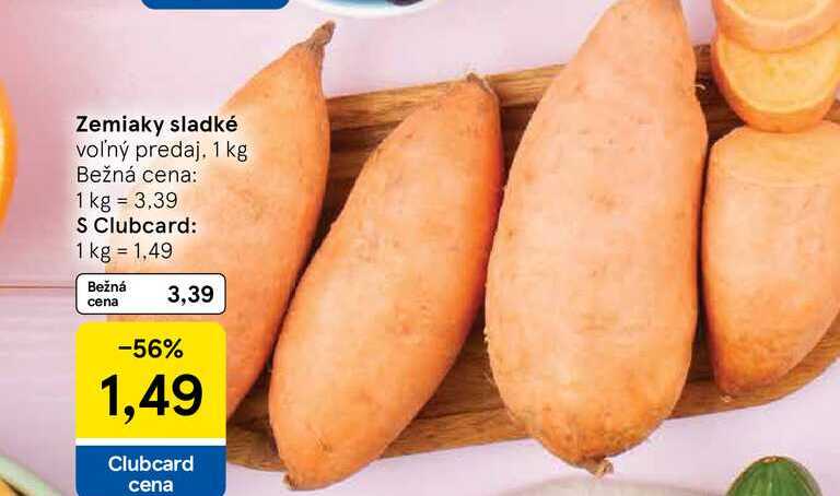 Zemiaky sladké voľný predaj, 1 kg