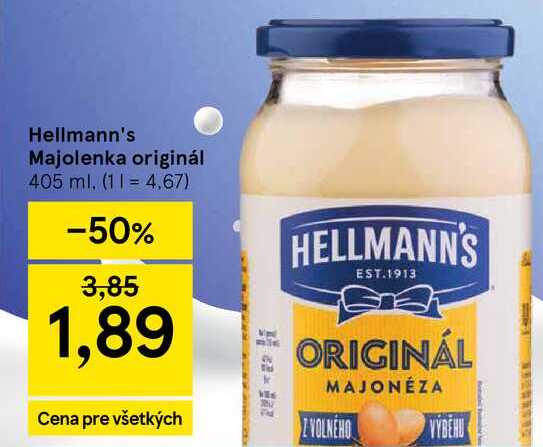 Hellmann's Majolenka originál 405 ml