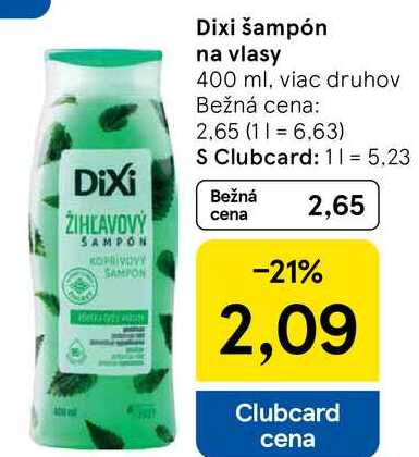 Dixi šampón na vlasy 400 ml
