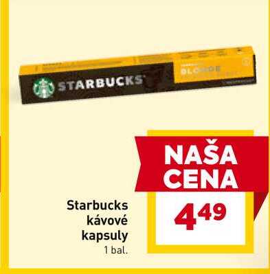 Starbucks kávové kapsuly 1 bal.
