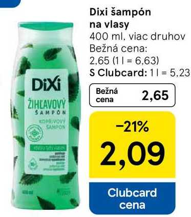 Dixi šampón na vlasy, 400 ml