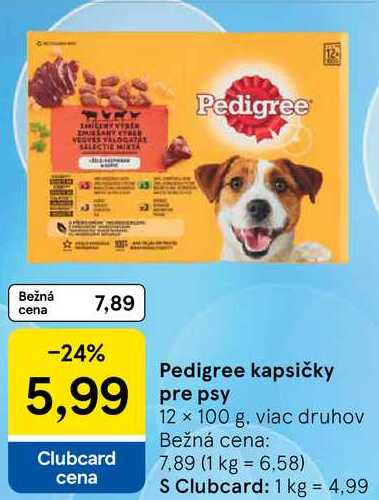 Pedigree kapsičky pre psy, 12x 100 g