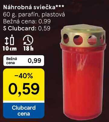 Náhrobná sviečka, 60 g