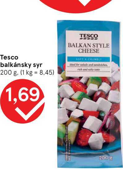Tesco balkánsky syr 200 g