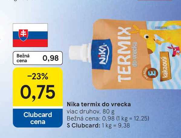 Nika termix do vrecka viac druhov 80 g