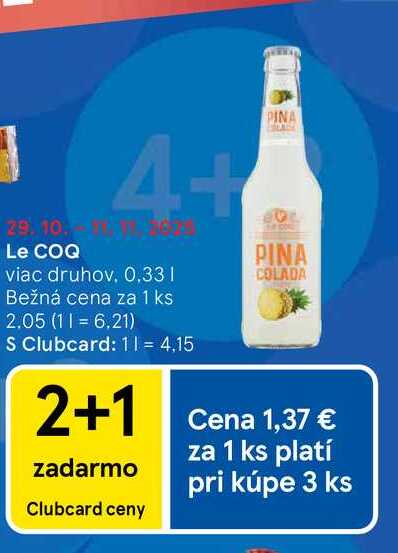 Le COQ 0.33 l