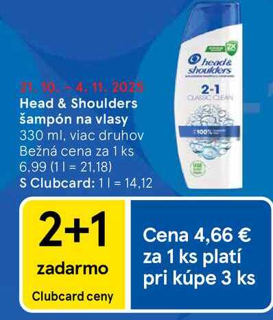 Head & Shoulders šampón na vlasy 330 ml