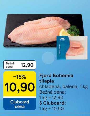 Fjord Bohemia tilapia chladená, balená, 1 kg