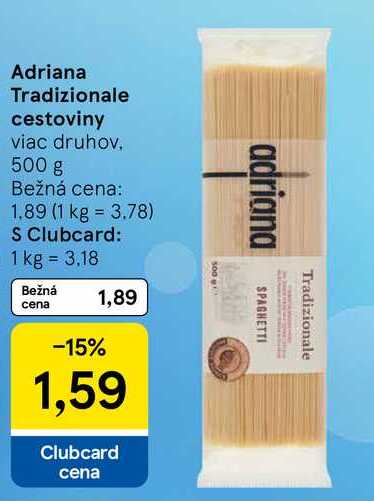 Adriana Tradizionale cestoviny viac druhov 500 g