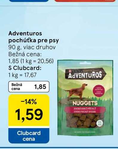 Adventuros pochúťka pre psy 90 g, viac druhov