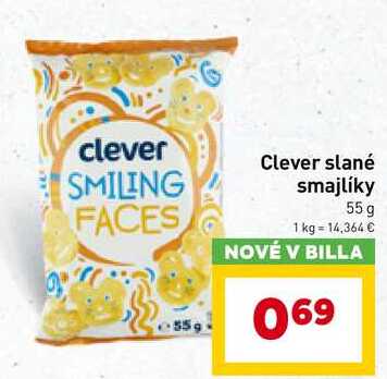Clever slané smajlíky 55g