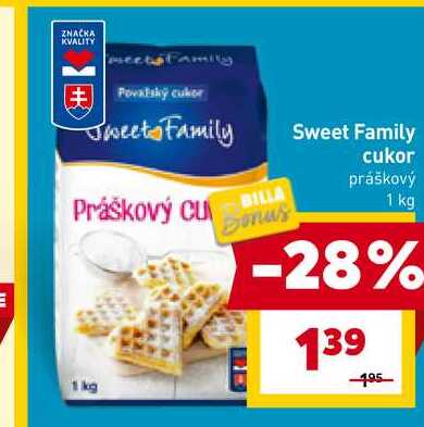 Sweet Family cukor práškový 1 kg