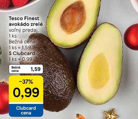 Tesco Finest avokádo zrelé voľný predaj, 1 ks