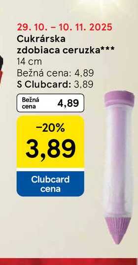 Cukrárska zdobiaca ceruzka 14 cm