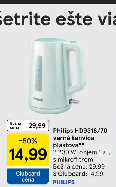 Philips HD9318/70 varná kanvica plastová