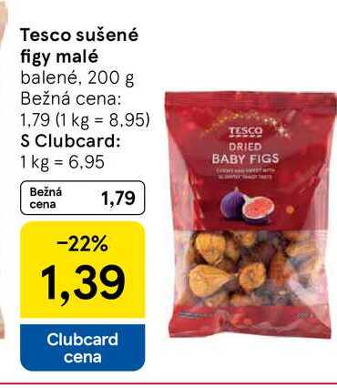 Tesco sušené figy malé balené, 200 g