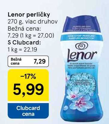 Lenor perličky 270 g, viac druhov