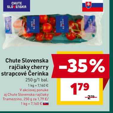 Chute Slovenska rajčiaky cherry strapcové Čerinka 250 g/1 bal.
