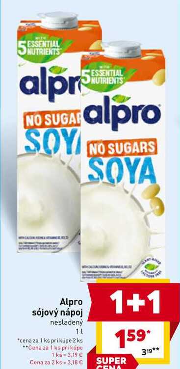 Alpro sójový nápoj nesladený 1l