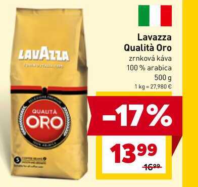 Lavazza Qualità Oro zrnková káva 100% arabica 500 g
