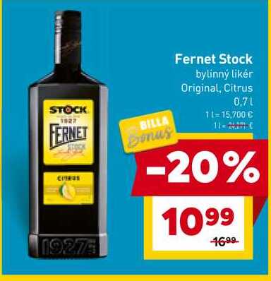 Stock Fernet 0,7 l