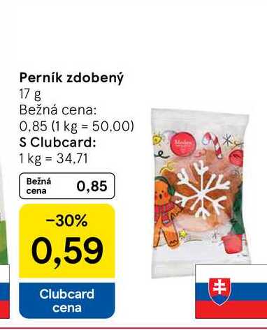 Perník zdobený 17 g 