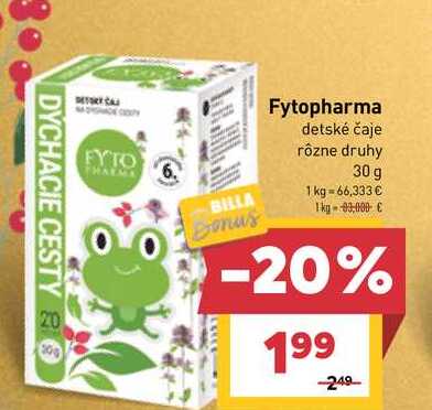 Fytopharma detské čaje rôzne druhy 30 g 