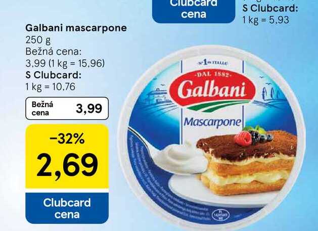 Galbani mascarpone 250 g