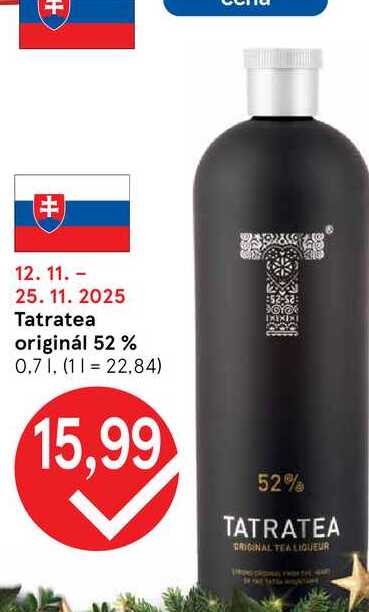 Tatratea originál 52 % 0.7l