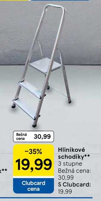 Hliníkové schodíky 3 stupne