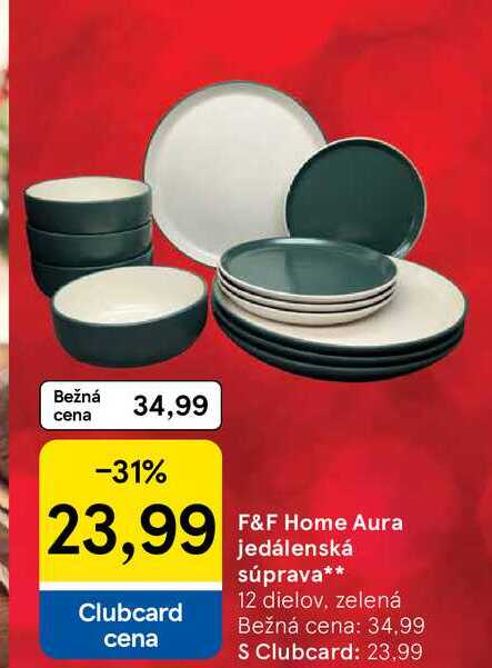F&F Home Aura jedálenská súprava 12 dielov